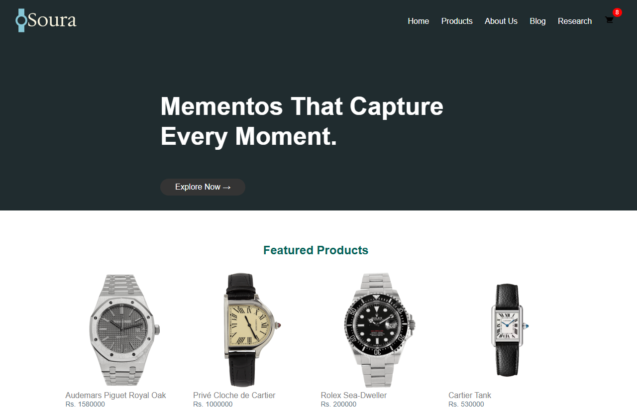 Watch E-commerce Store